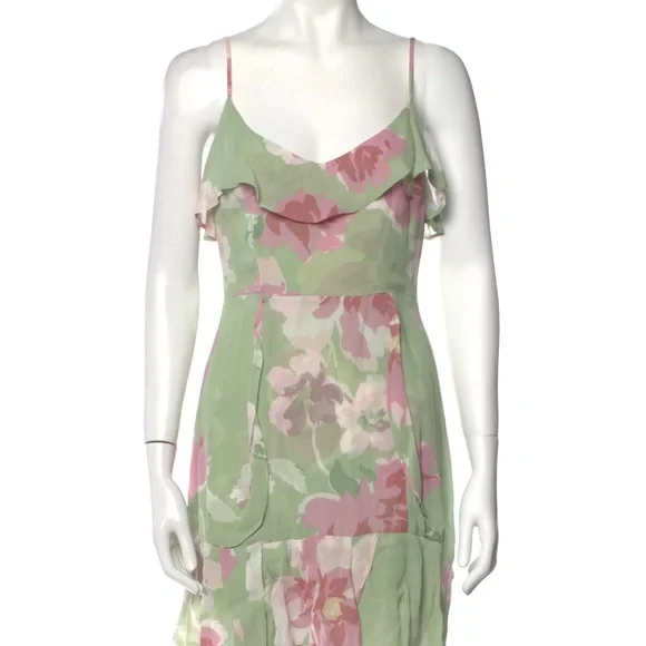 green and pink slip dress Emma Slip Dress